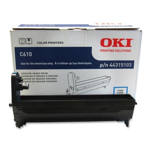 Okidata 44315103 OEM Imaging Drum  for C610 Cyan - 20K