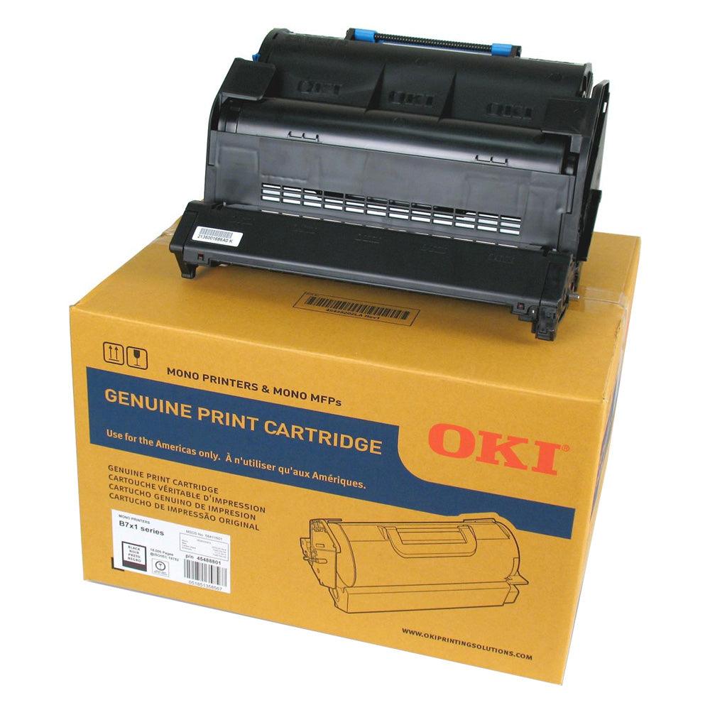 OkiData 45488801 OEM Toner Cartridge For B721 Black - 18K - TonerParts
