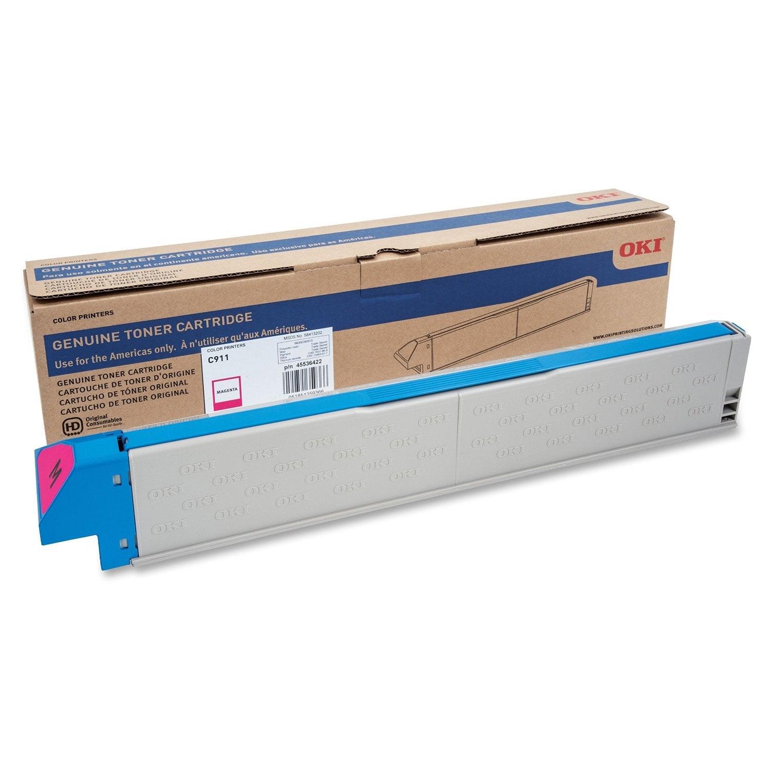 OkiData 45536422 OEM Toner Cartridge For C911 Magenta - 24K - TonerParts