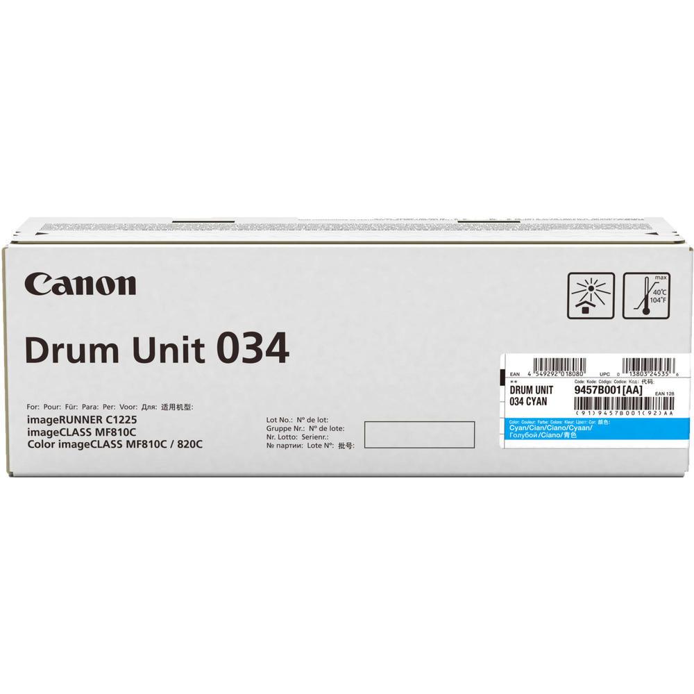 Original Canon 034, 9457B001 Imaging Drum - Cyan - 34,000 Pages - TonerParts