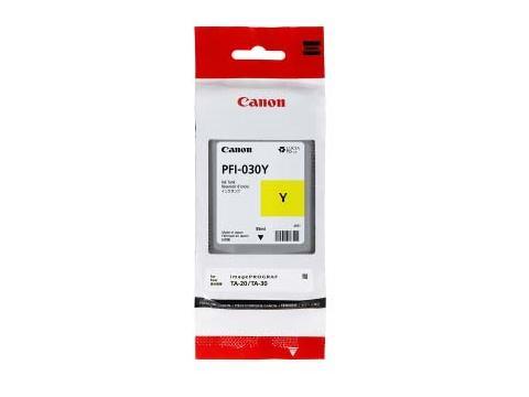 Original Canon PFI-030Y Ink Cartridge - Yellow - 55ml - TonerParts