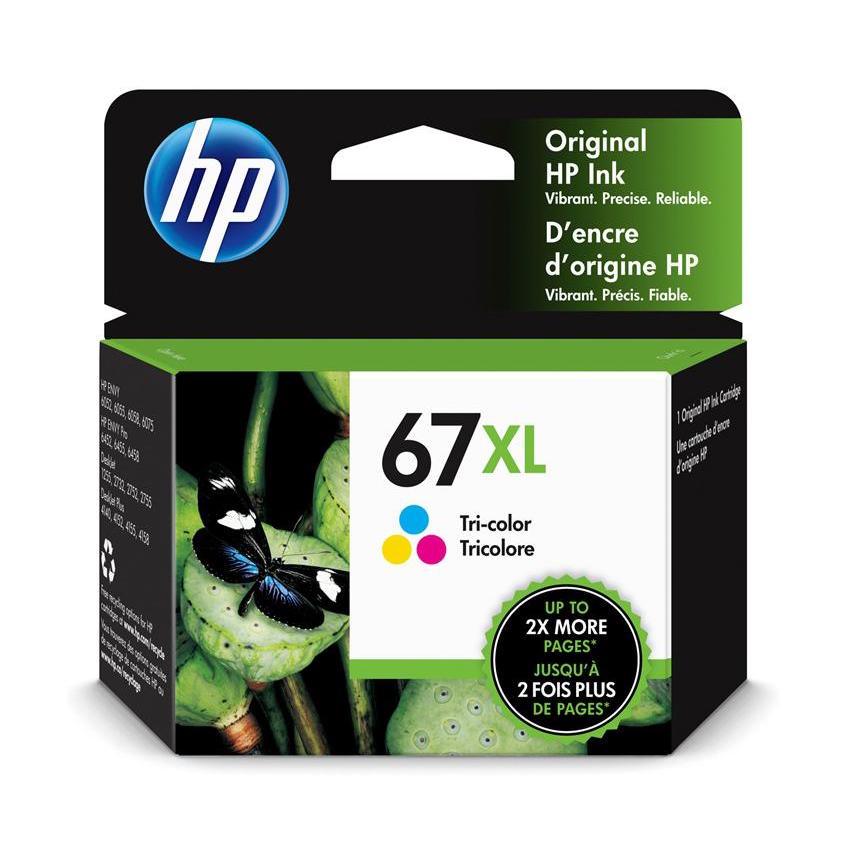 Original HP 67XL, 3YM58AN Ink Cartridge - Tri-color - Inkjet - High Yield - 240 Pages - TonerParts