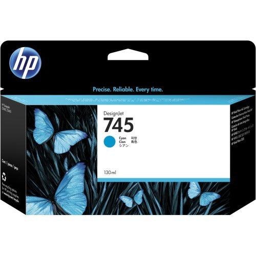 Original HP 745, F9J97A Inkjet Ink Cartridge - Cyan - 130ml - TonerParts