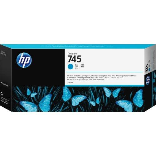 OEM HP 745, F9K03A Inkjet Ink Cartridge - Cyan - 300ml