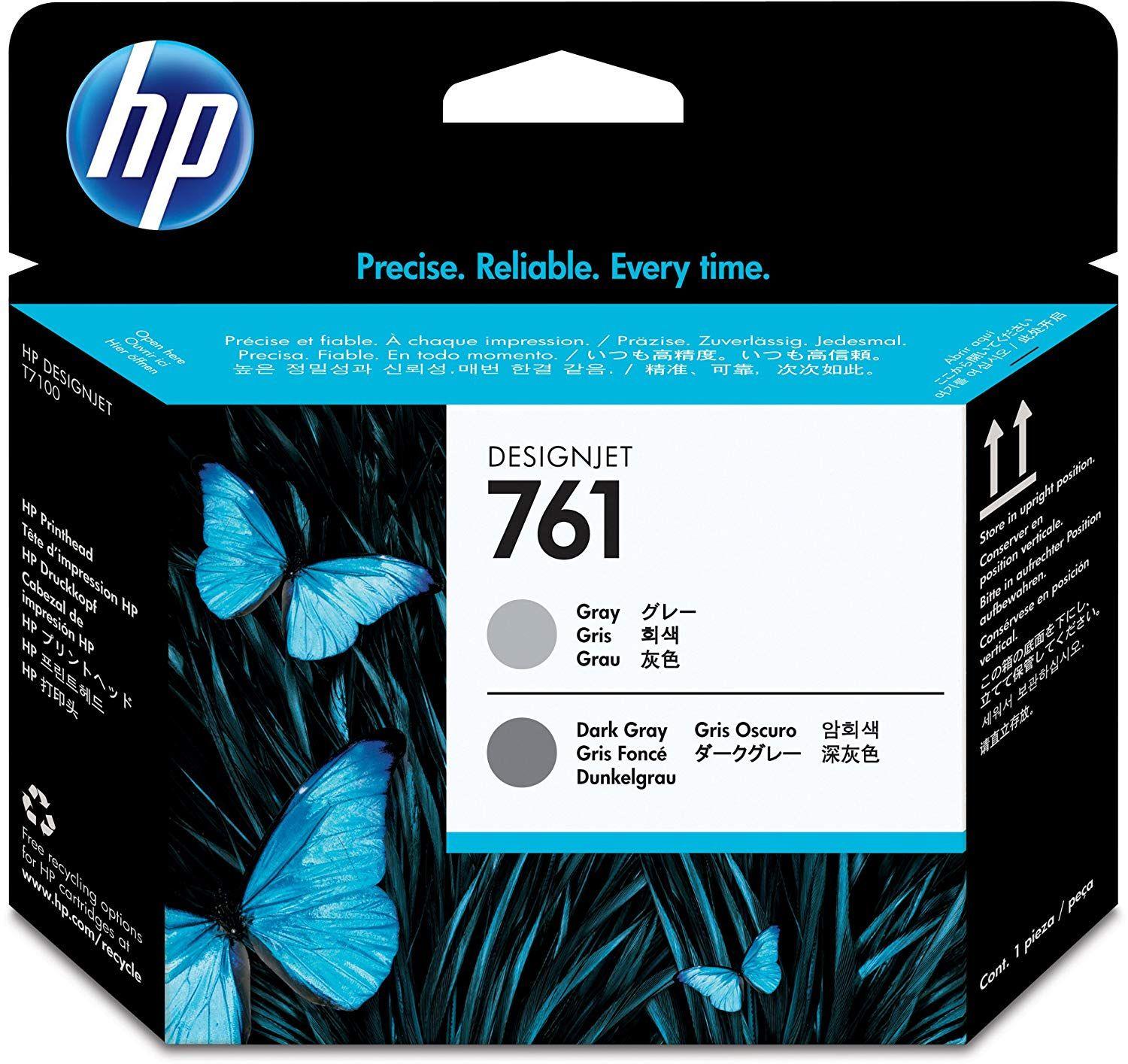 Original HP 761, CH647A Inkjet Printhead - Gray/Dark Gray - TonerParts