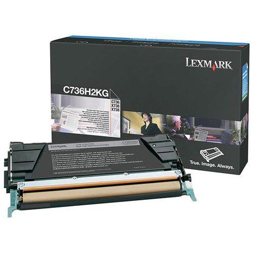Original Lexmark C736H2KG Toner Cartridge Black 12K High Yield - TonerParts