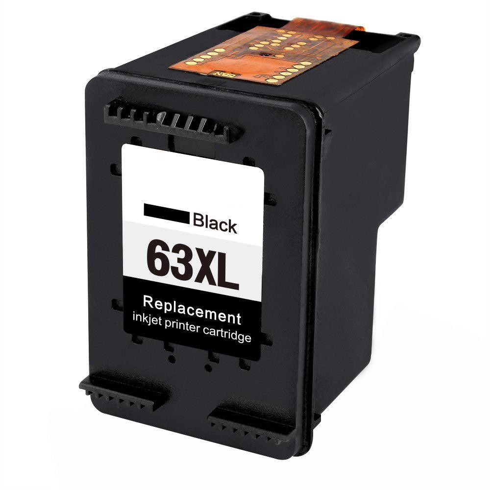 Remanufactured HP 63XL Ink Cartridge F6U64AN Black 480 Pages - TonerParts