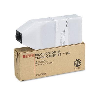 Ricoh 885372, Type 105 OEM Toner Cartridge For Aficio AP3800C Black - 20K - TonerParts