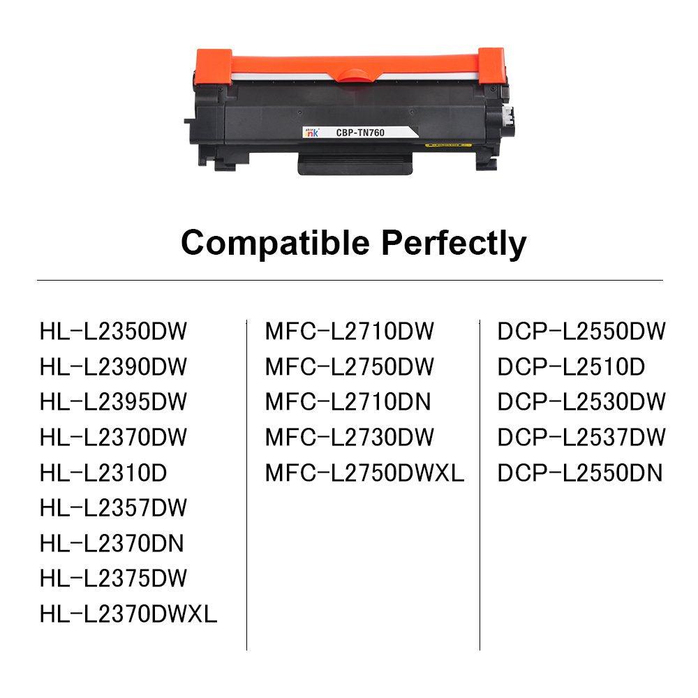 StarInk Compatible Brother TN760 Toner Cartridge Black With Chip 3K - TonerParts