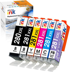 StarInk Compatible Canon PGI-280XL CLI-281XL BCYMPB  6 Pack