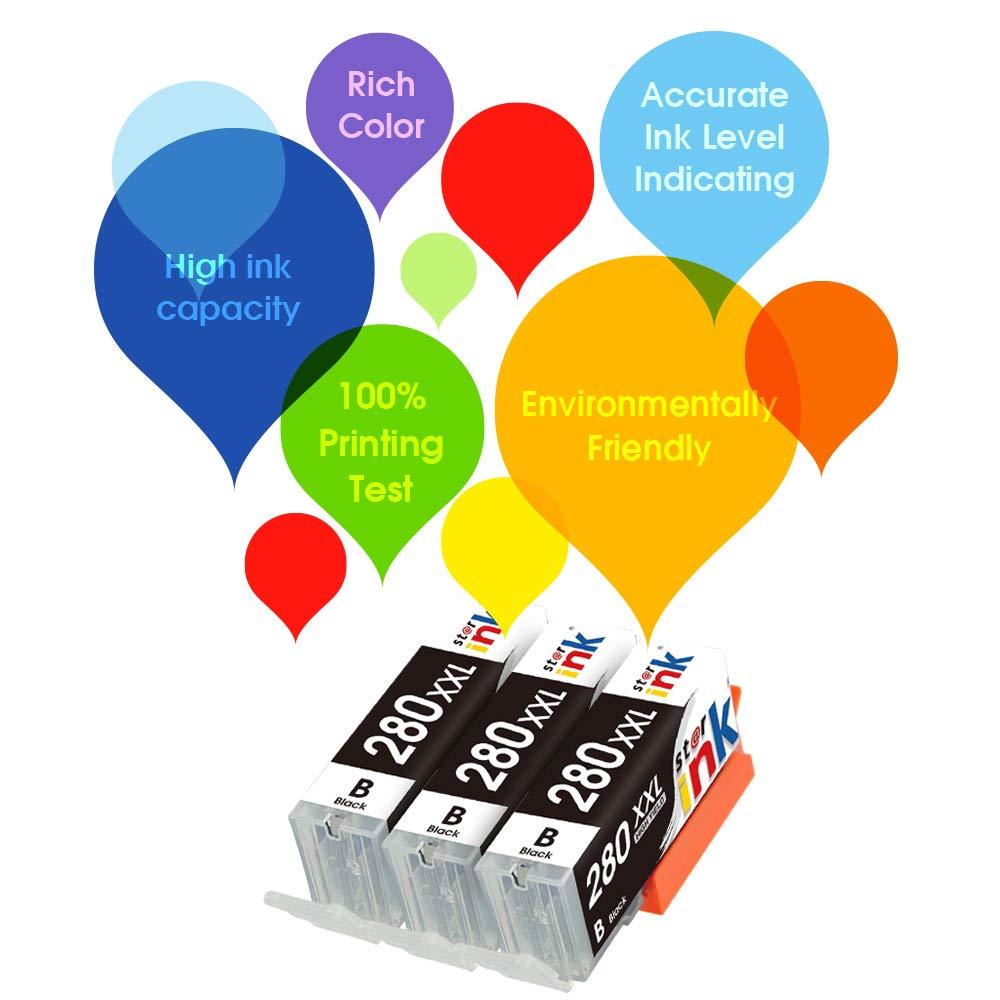StarInk Compatible Canon PGI-280XXL Black, 2021C001 Ink Cartridges 3 Pack - TonerParts