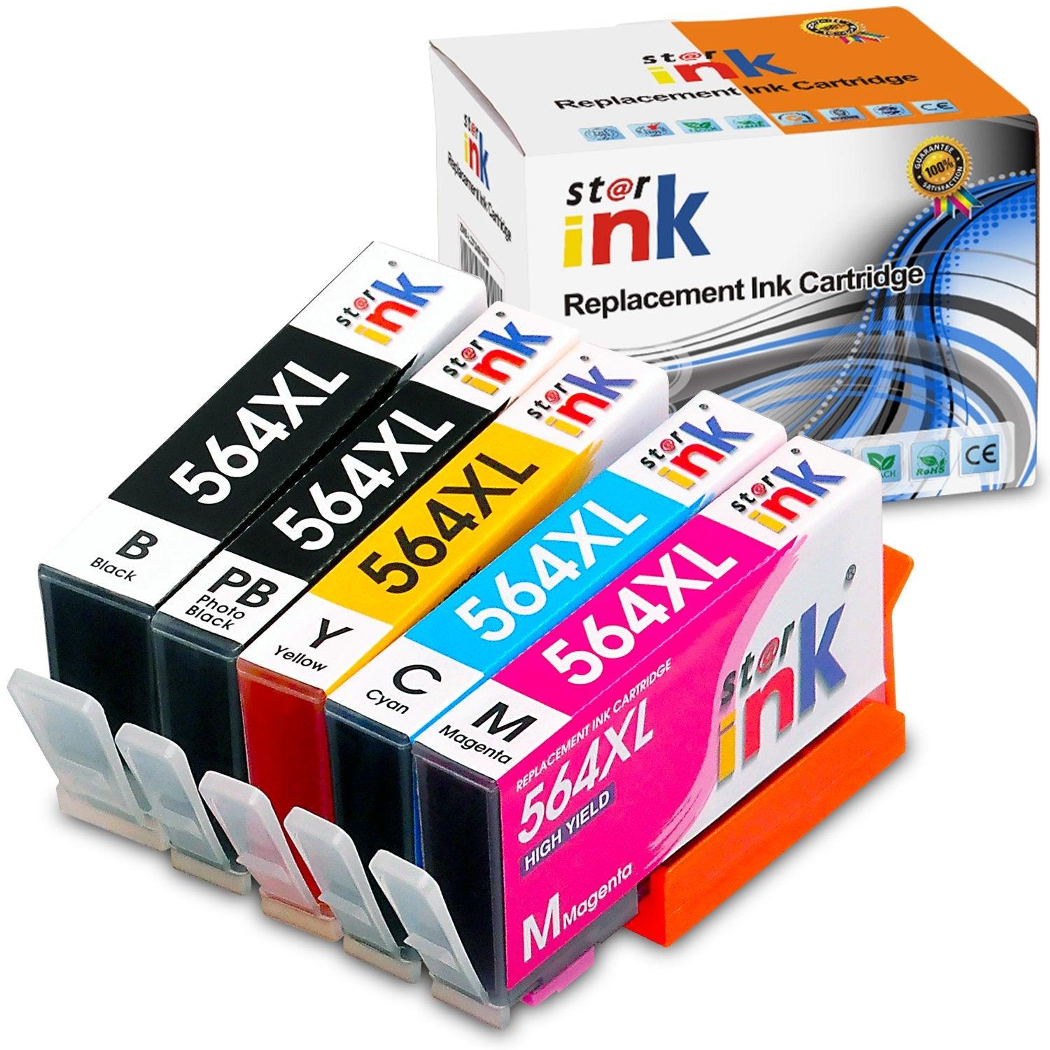 StarInk Compatible HP 564XL Ink Cartridges BCYMPB 5 Pack - TonerParts