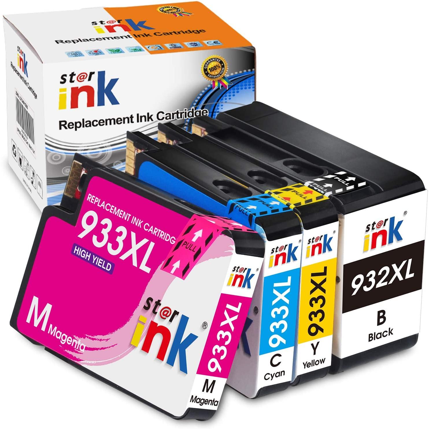StarInk Compatible HP 932XL HP 933XL Ink Cartridges BCYM 4 Pack - TonerParts