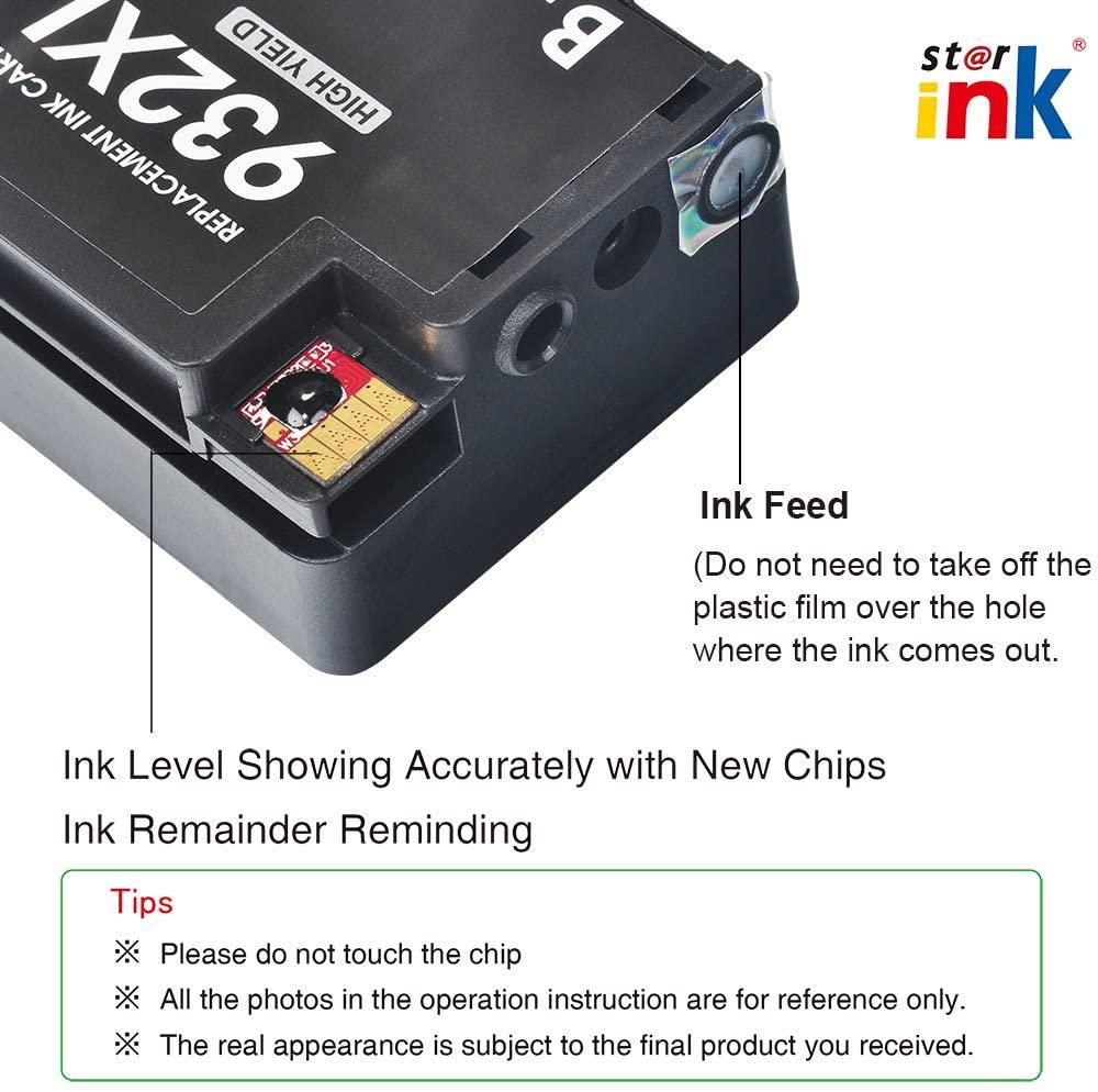 StarInk Compatible HP 932XL HP 933XL Ink Cartridges BCYM 4 Pack - TonerParts