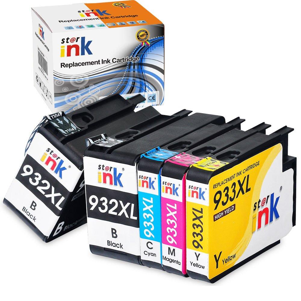 StarInk Compatible HP 932XL, HP 933XL Ink Cartridges BCYM 5