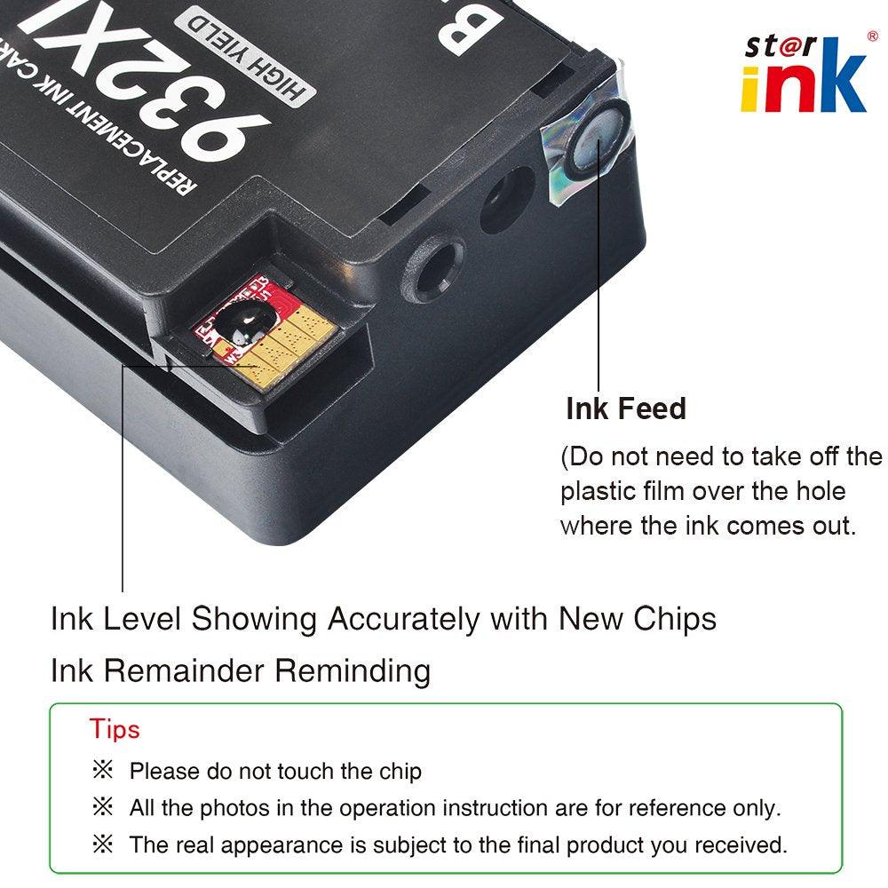 StarInk Compatible HP 932XL HP 933XL Ink Cartridges BCYM 5 Pack - TonerParts