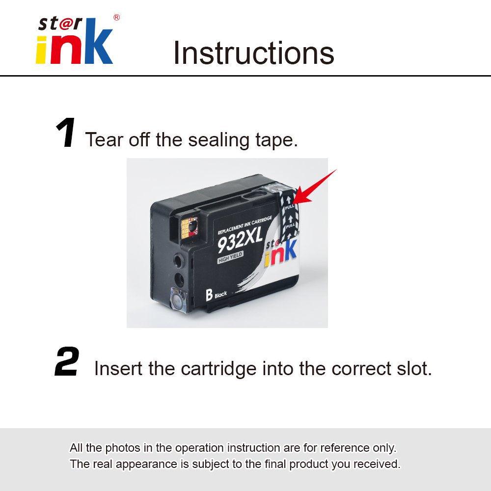 5 Pack 932XL 933XL Ink Cartridges Combo For HP Officejet 6100 6600 6700 (Shows Ink Level)