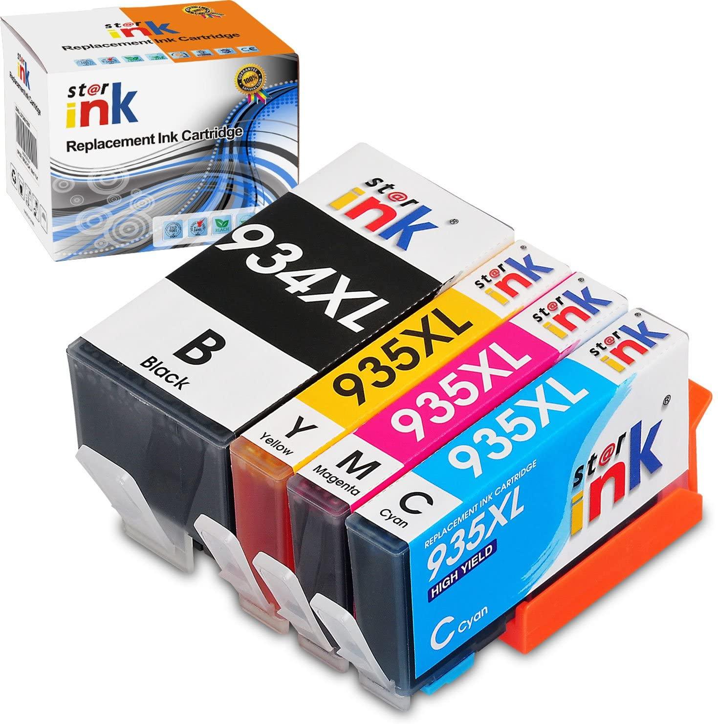 StarInk Compatible HP 934XLBK 935XLColor Ink Cartridges BCMY Pack - TonerParts
