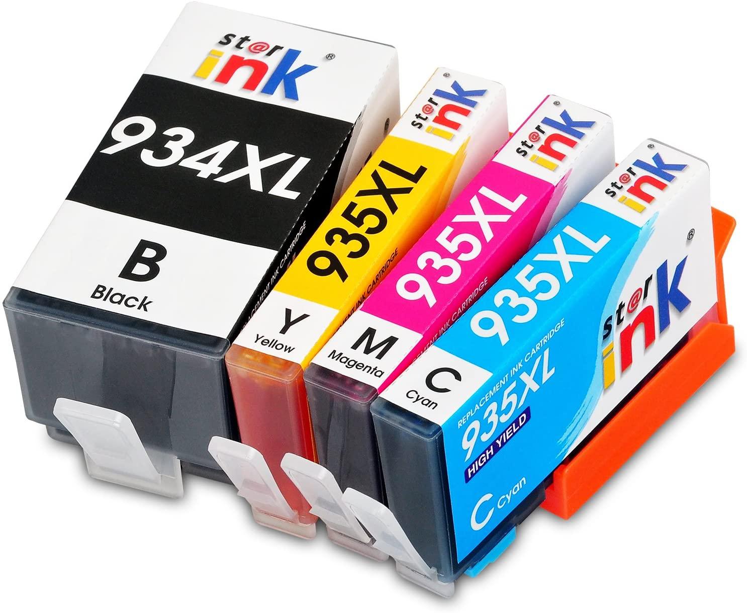 StarInk Compatible HP 934XLBK 935XLColor Ink Cartridges BCMY Pack - TonerParts