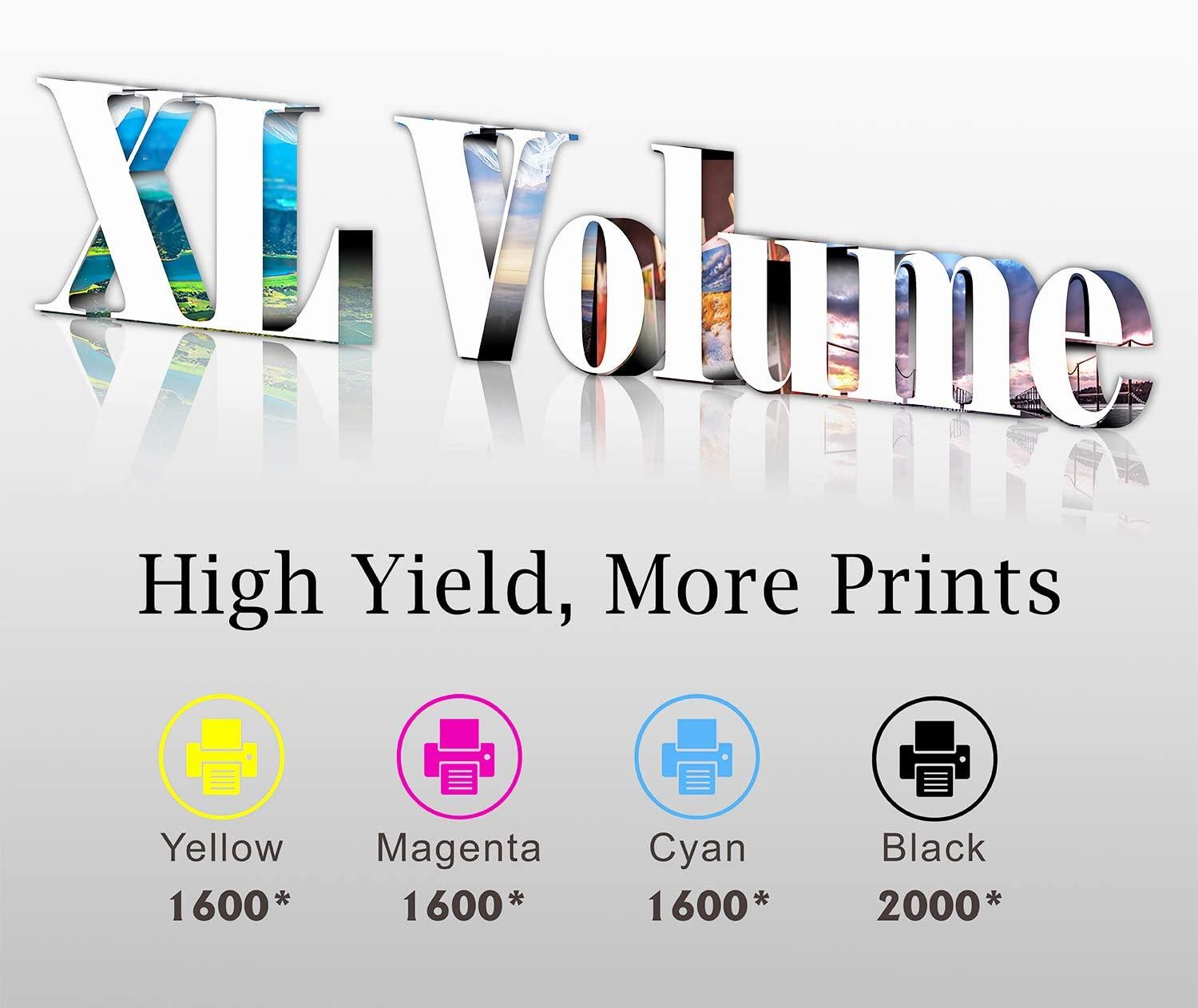 StarInk Compatible HP 952XL Ink Cartridges for 2B 1CYM Value 5 Pack - TonerParts