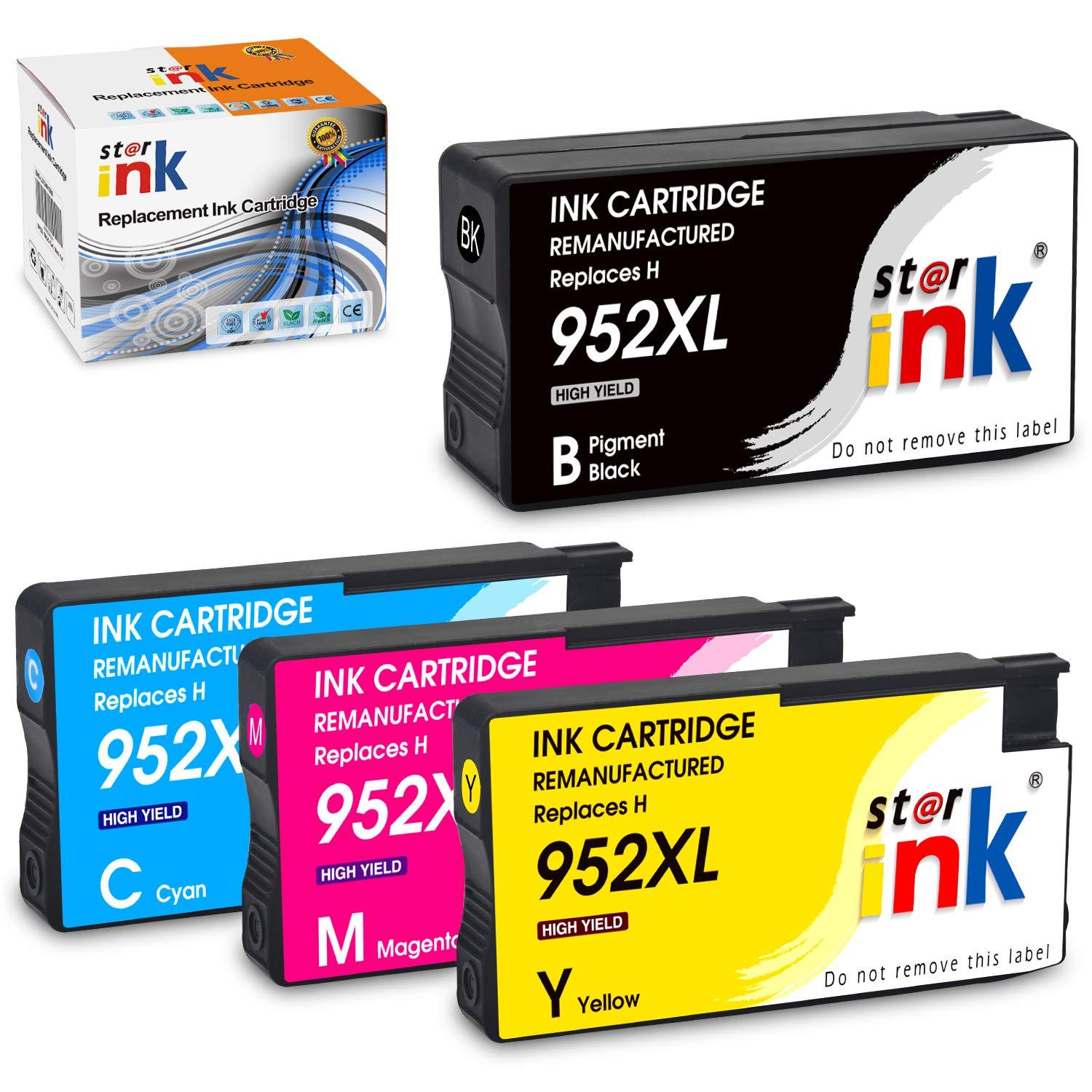 StarInk Compatible HP 952XL Ink Cartridges for BCYM Value 4 Pack - TonerParts