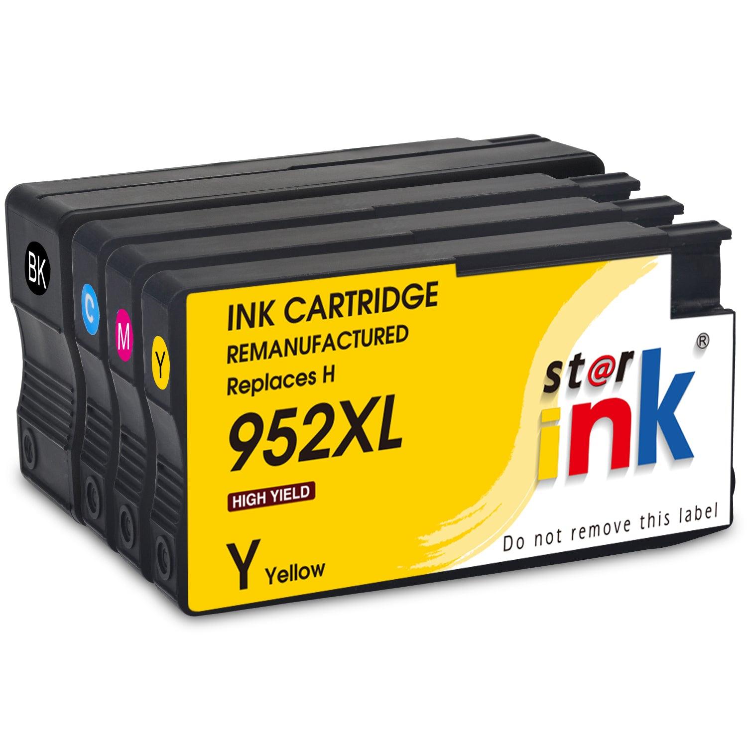 StarInk Compatible HP 952XL Ink Cartridges for BCYM Value 4 Pack - TonerParts