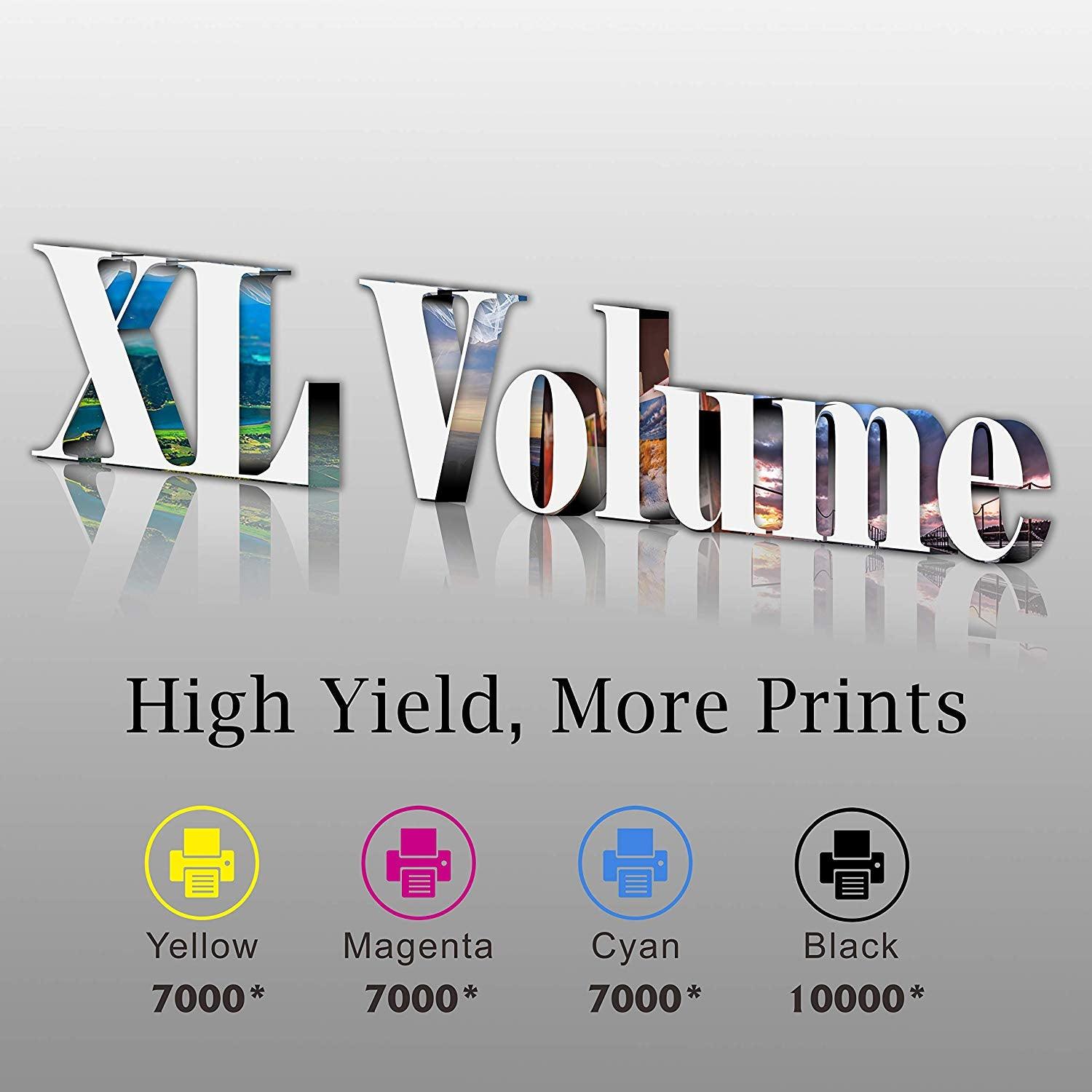 StarInk Compatible HP 972X Ink Cartridges BCYM 4 Pack - TonerParts