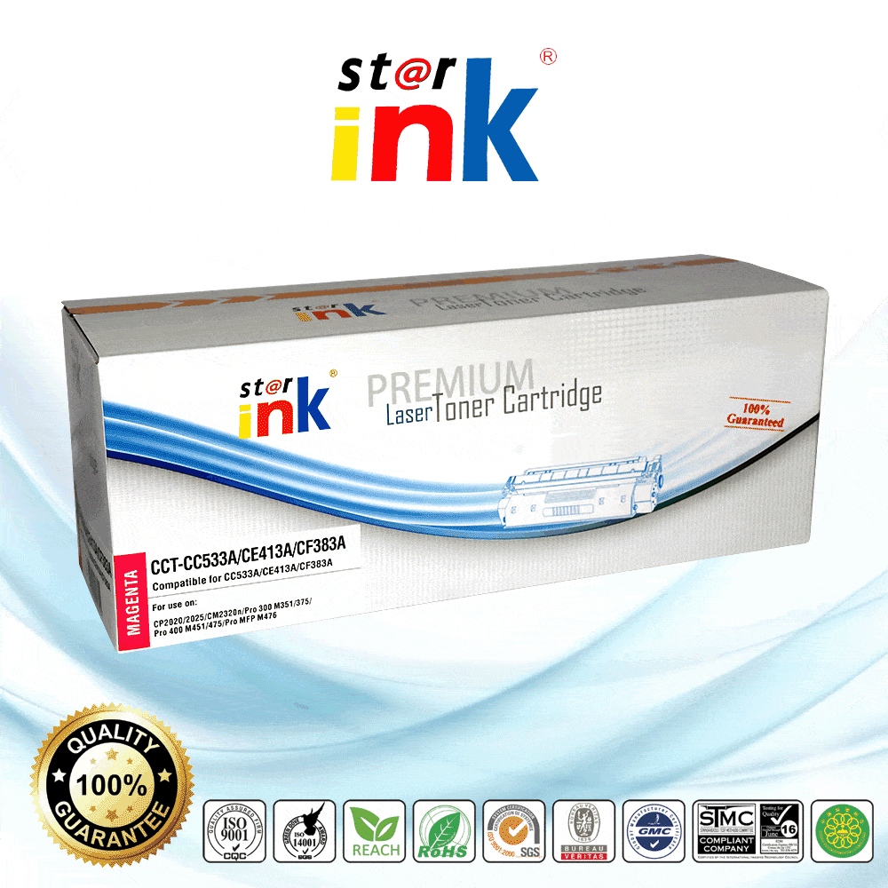StarInk Compatible HP CC533A 304A Toner Cartridge Magenta 2.8K - TonerParts