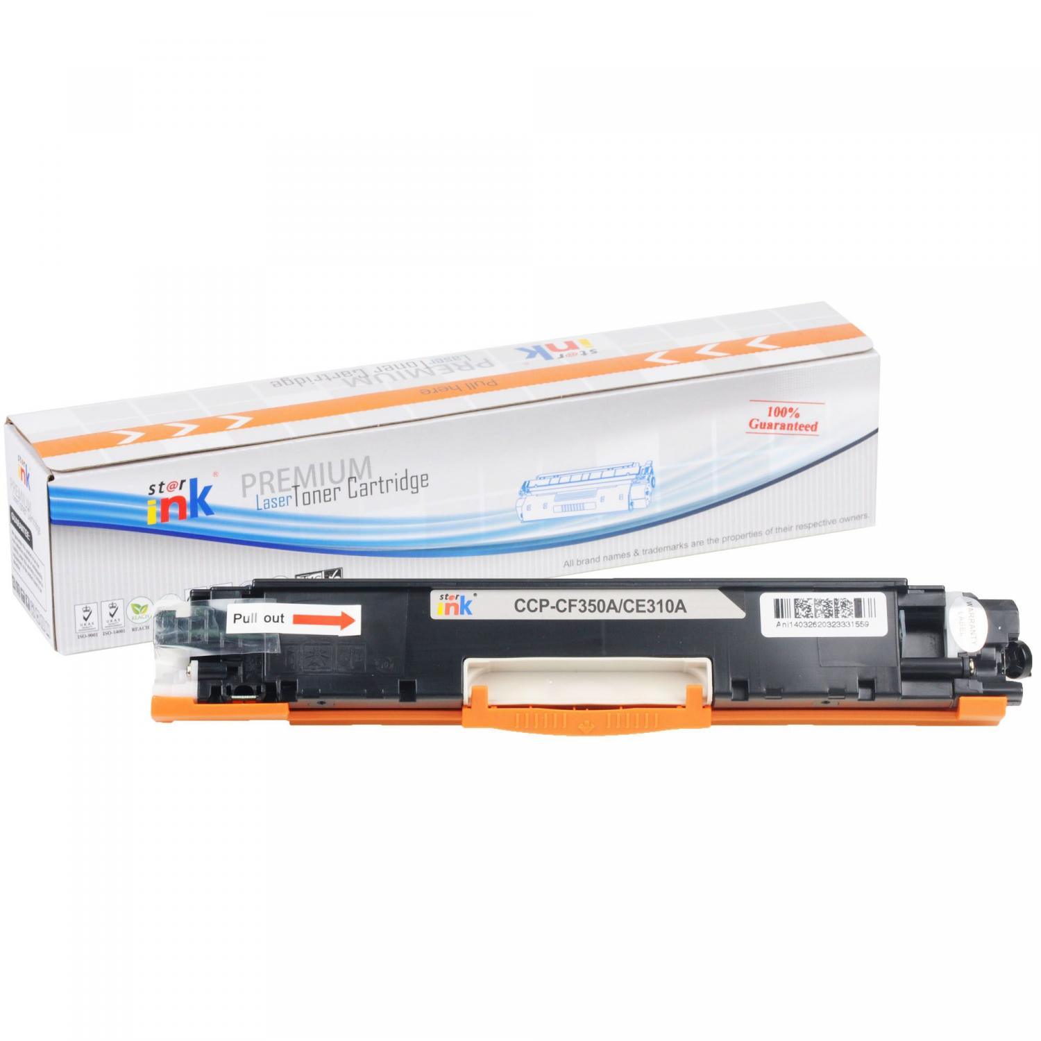 StarInk Compatible HP CE310A 126A Toner Cartridge Black 1.2K - TonerParts