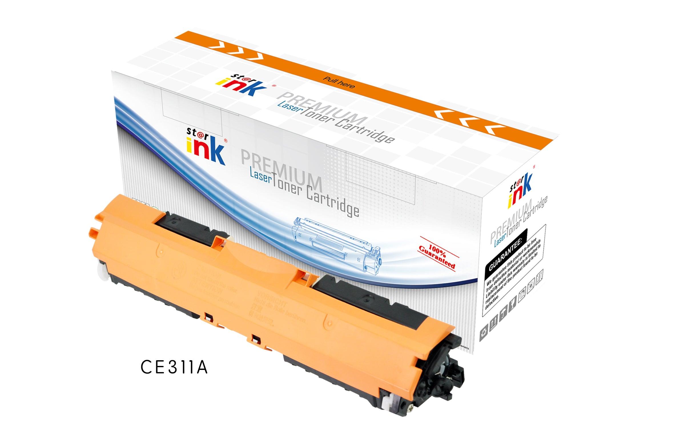 StarInk Compatible HP CE311A 126A Toner Cartridge Cyan 1K - TonerParts
