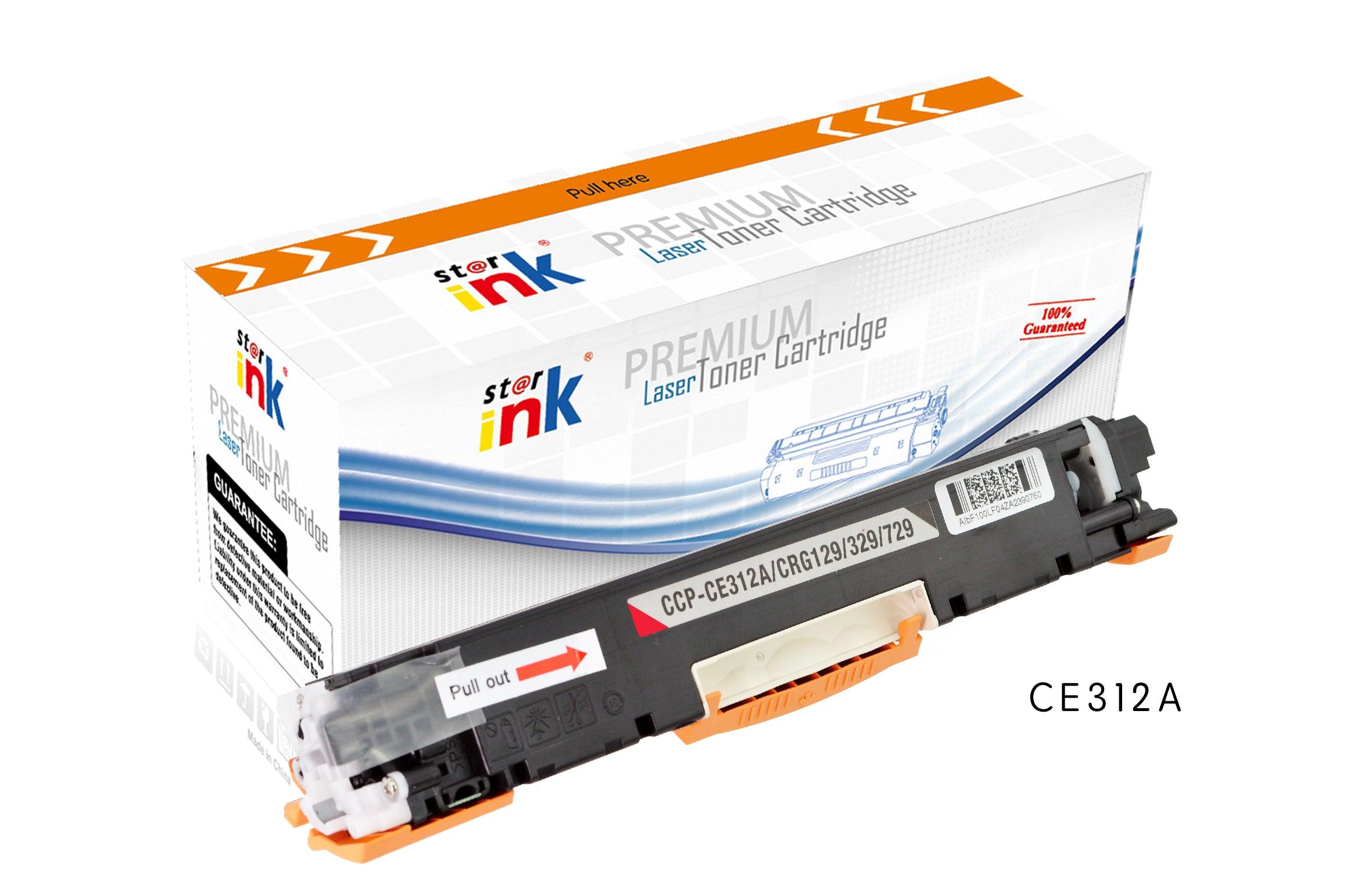 StarInk Compatible HP CE312A 126A Toner Cartridge Yellow 1K - TonerParts