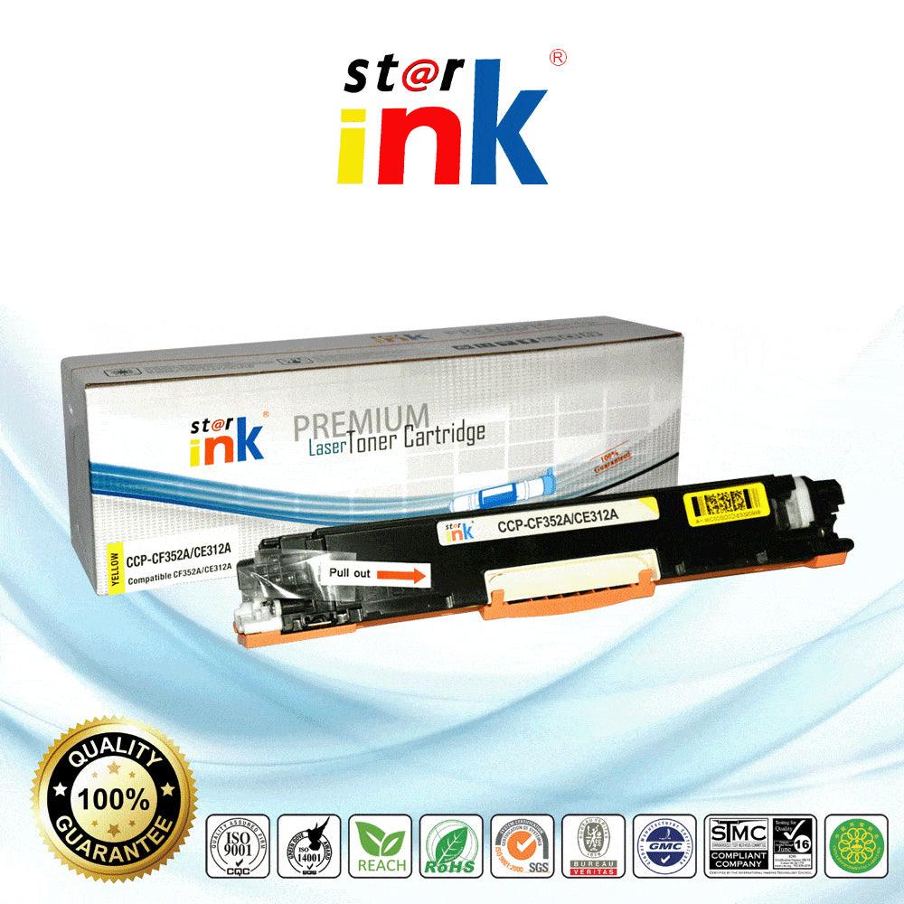 StarInk Compatible HP CE312A 126A Toner Cartridge Yellow 1K - TonerParts