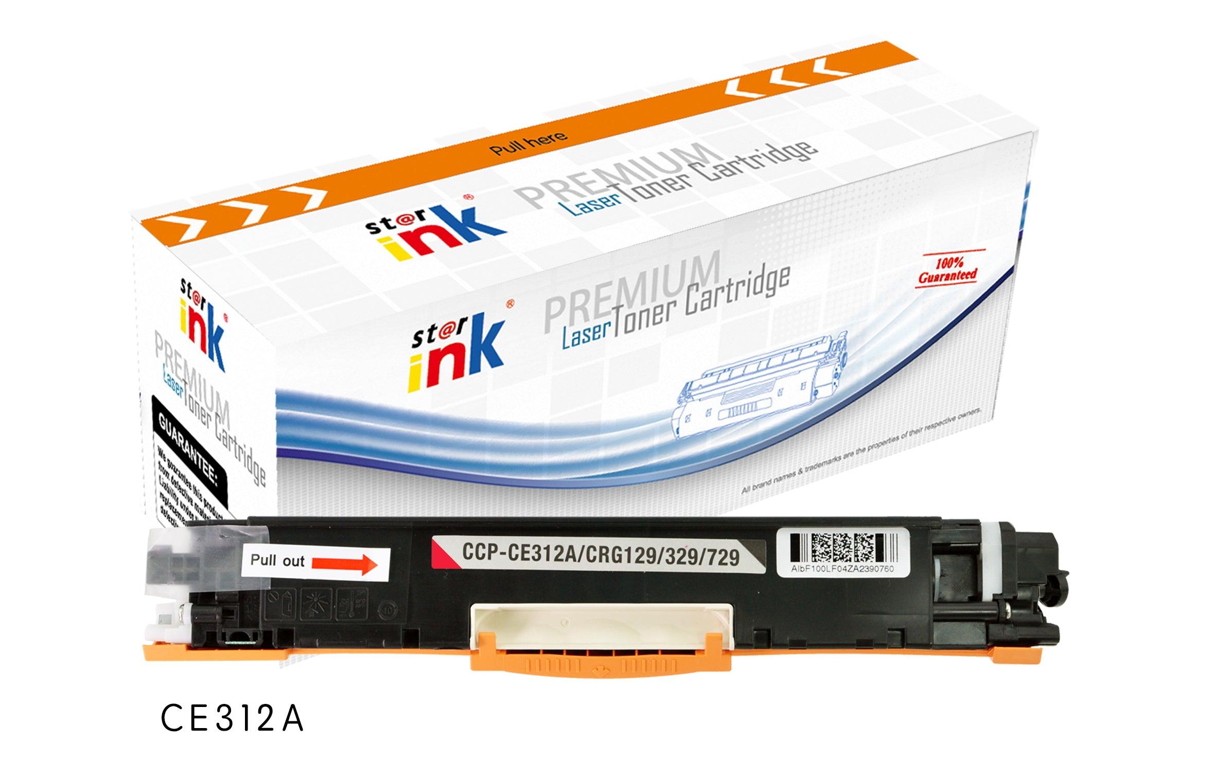StarInk Compatible HP CE312A 126A Toner Cartridge Yellow 1K - TonerParts