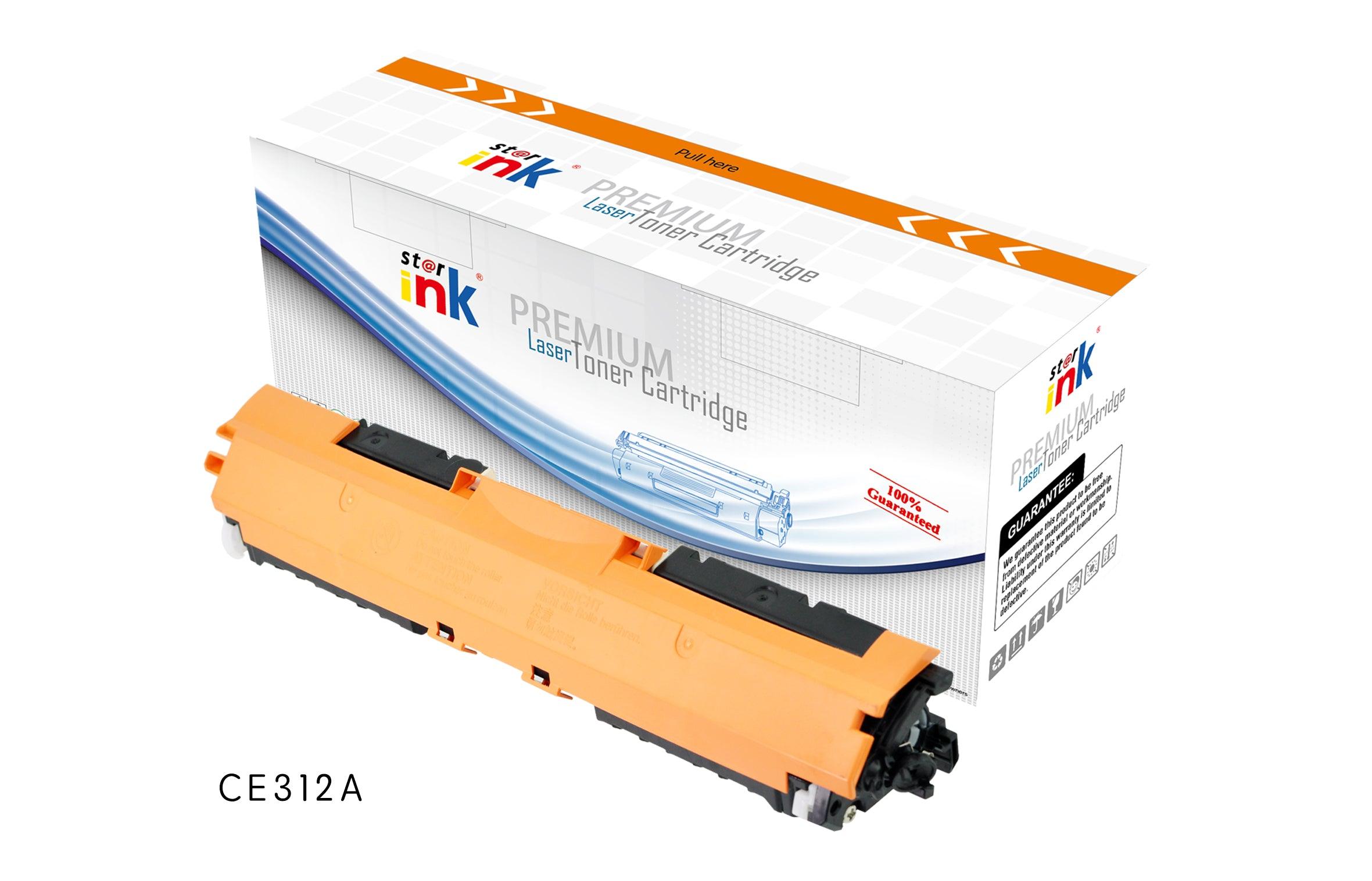 StarInk Compatible HP CE312A 126A Toner Cartridge Yellow 1K - TonerParts