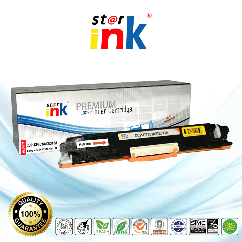 StarInk Compatible HP CE313A 126A Toner Cartridge Magenta 1K - TonerParts