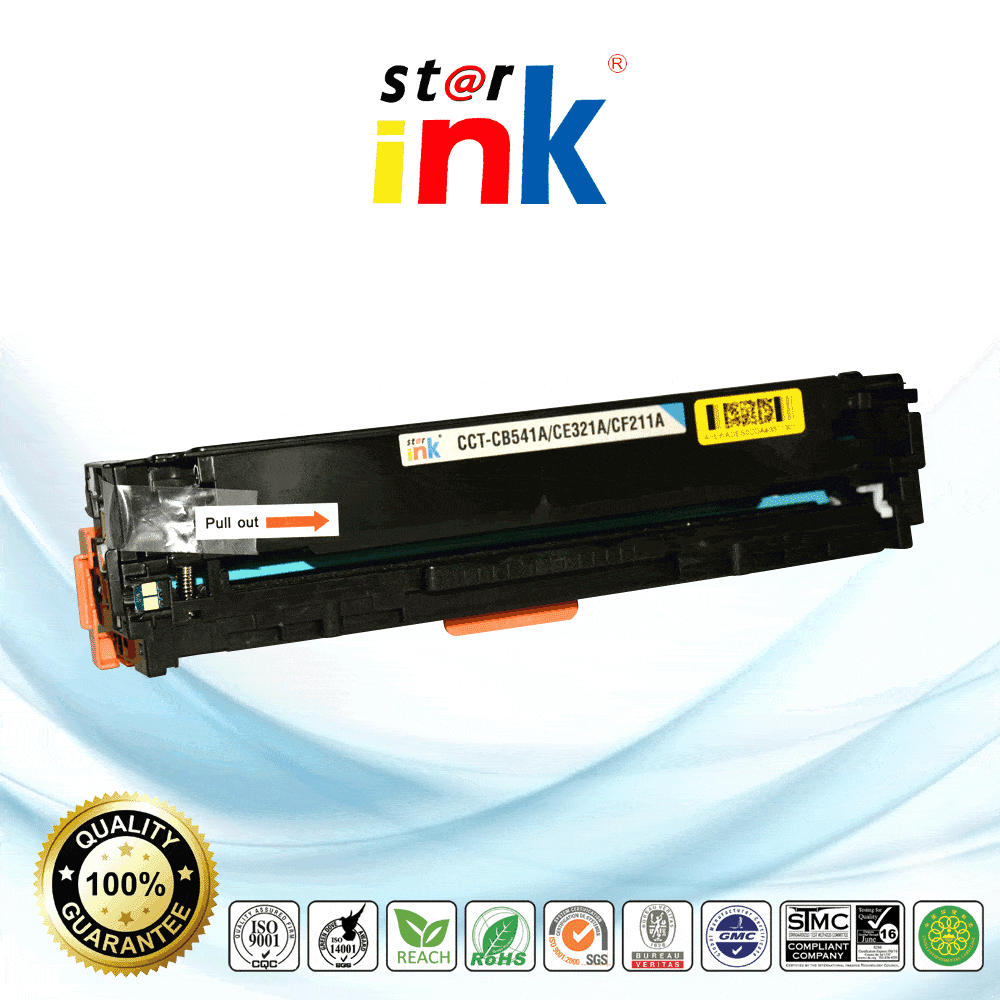 StarInk Compatible HP CE321A 128A Toner Cartridge Cyan 1.5K - TonerParts