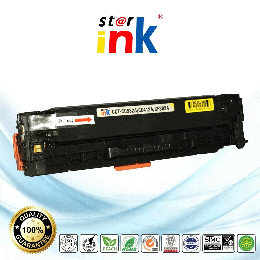 StarInk Compatible HP CE412A 305A Toner Cartridge Yellow 2.6K - TonerParts