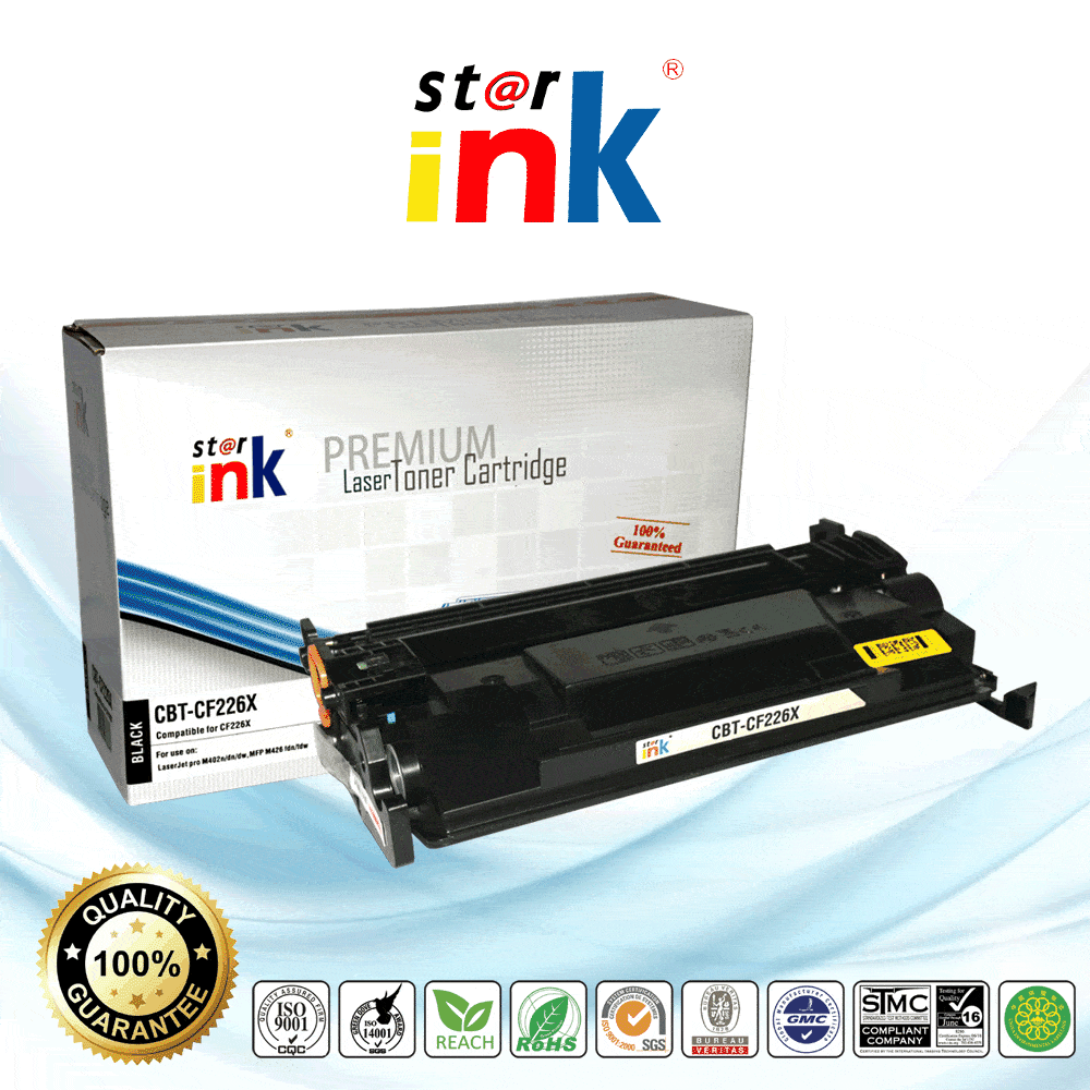 StarInk Compatible HP CF226X 26X Toner Cartridge Black 9K - TonerParts