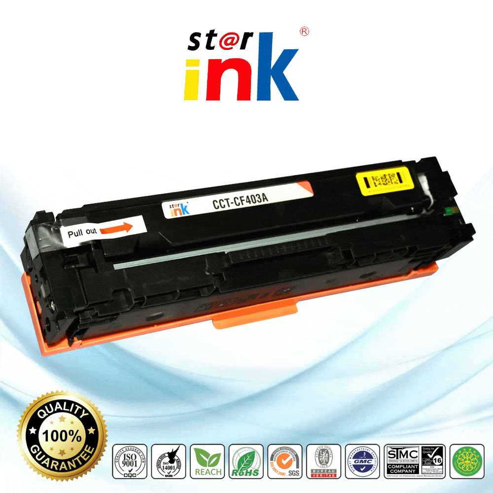 StarInk Compatible HP CF403A 201A Toner Cartridge Magenta 1.4K - TonerParts