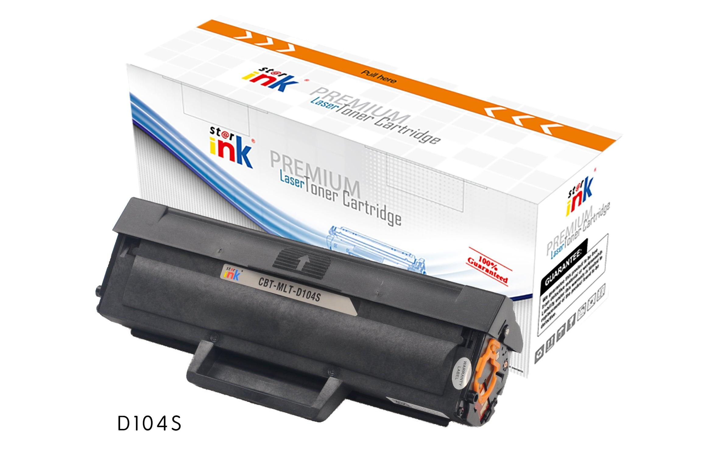 StarInk Compatible Samsung MLT-D104S Toner Cartridge Black 1.5K - TonerParts