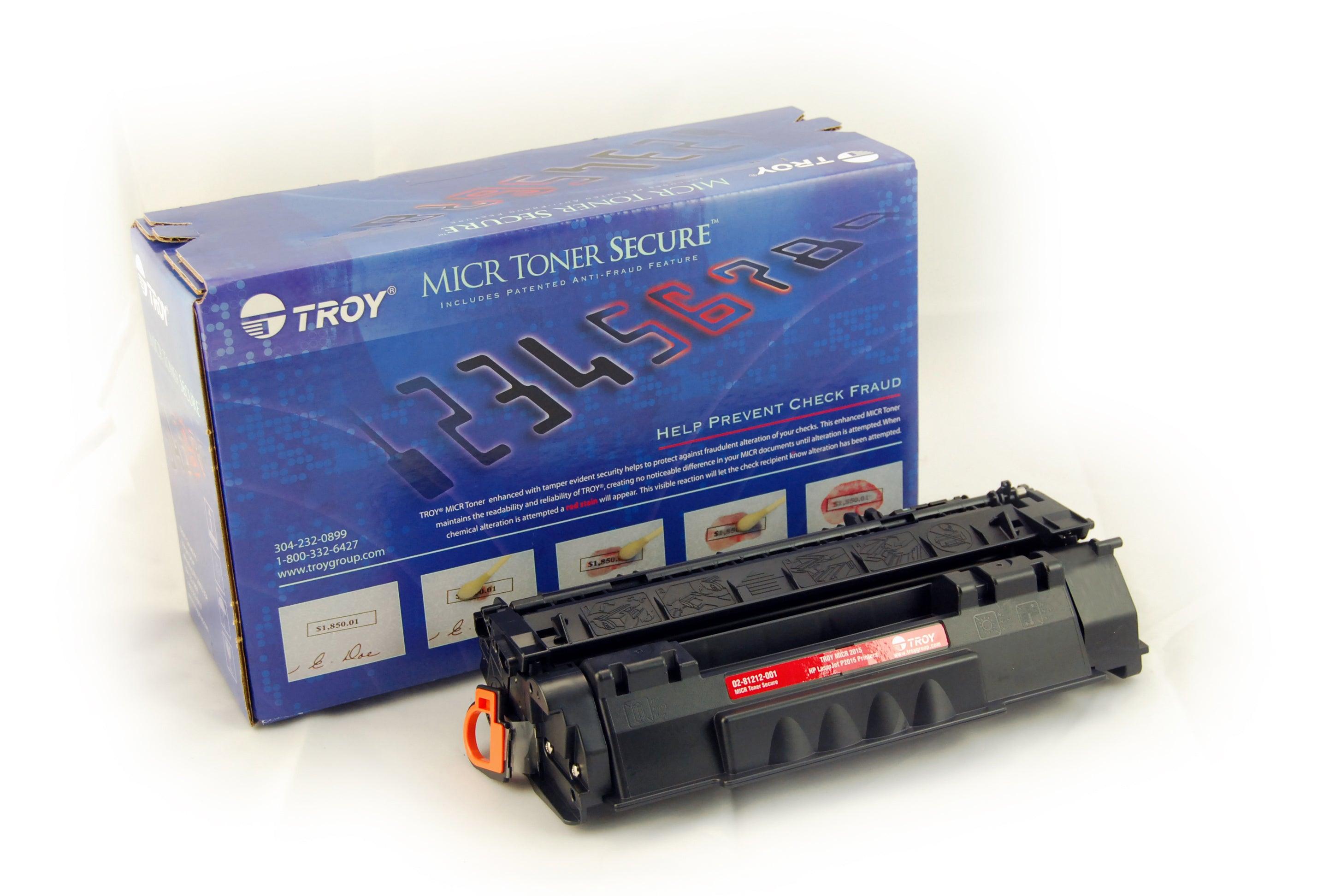 Troy 0281212001 MICR Toner Cartridge 53A Q7553A Black 3K - TonerParts