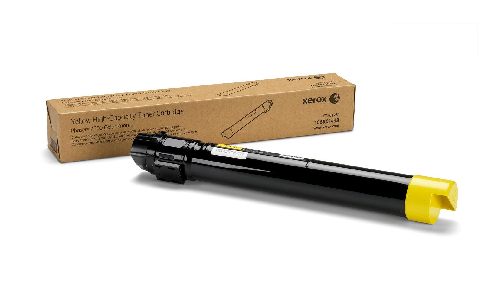 Xerox 106R01438 OEM Toner Cartridge For Phaser 7500 Yellow 17.8K - TonerParts